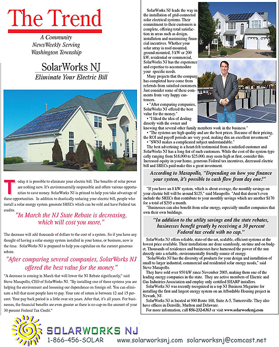 The Trend - Eliminate Your Electric Bill